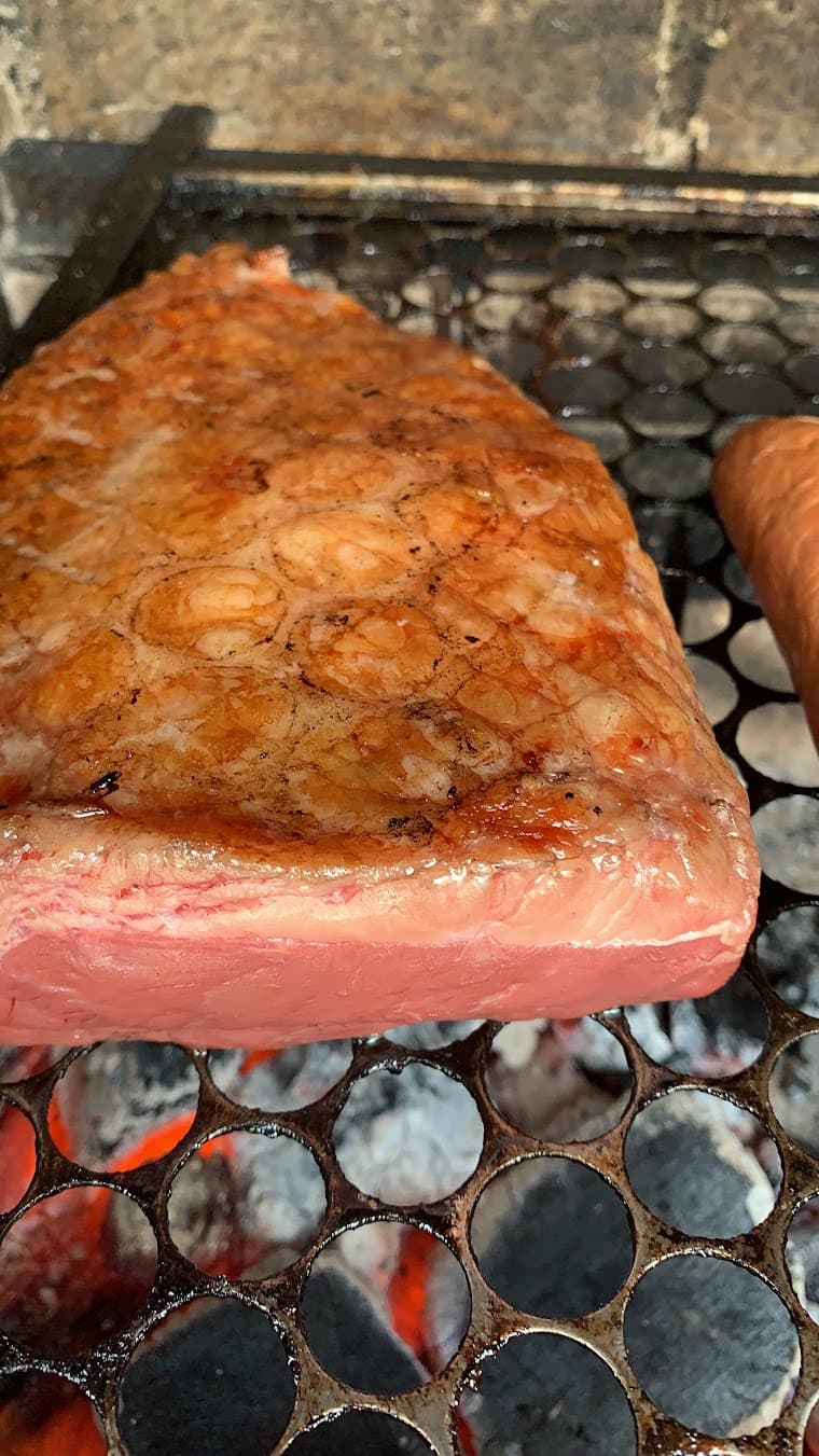 Marcelo at the grill — Picanha Club rooftop session